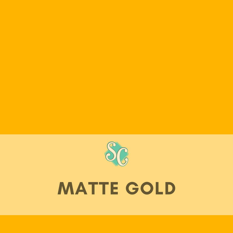 Matte Gold / Yarda (12"x36")