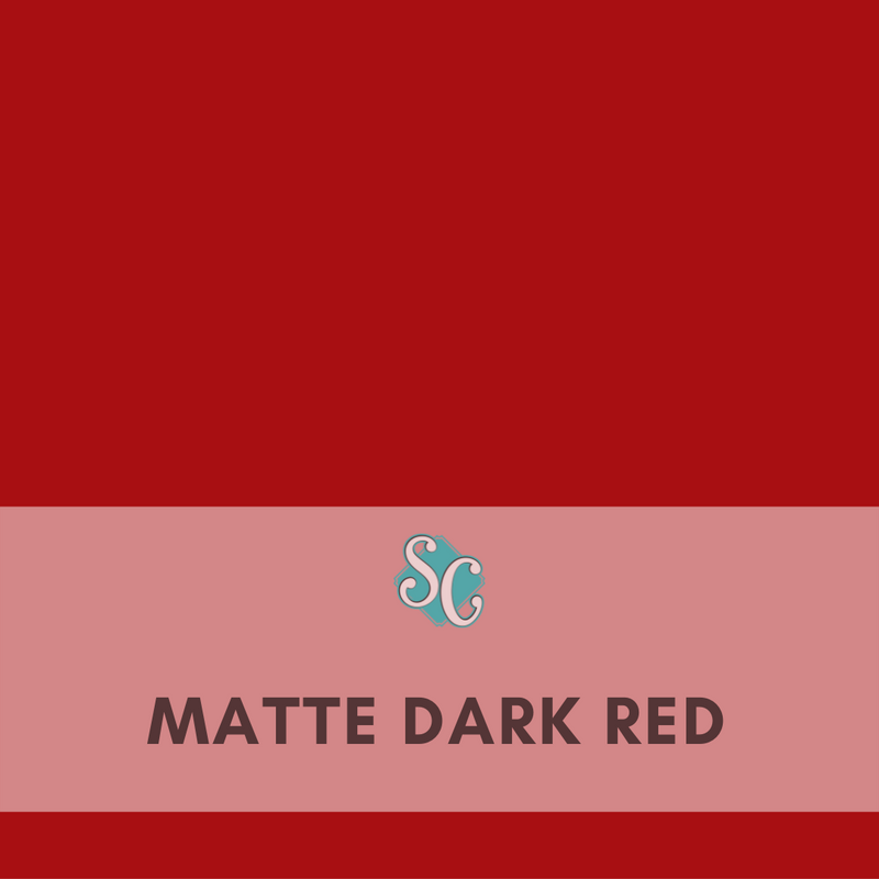 Matte Dark Red / Pie Cuadrado (12"x12")