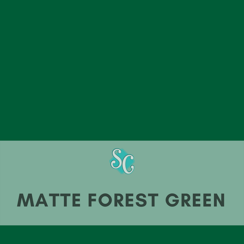 Matte Forest Green / Pie Cuadrado (12"x12")