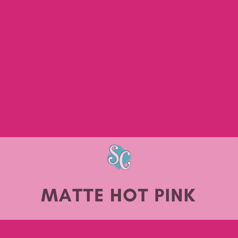 Matte Hot Pink / Pie Cuadrado (12"x12")