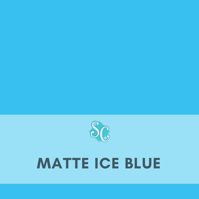 Matte Ice Blue / Pie Cuadrado (12"x12")