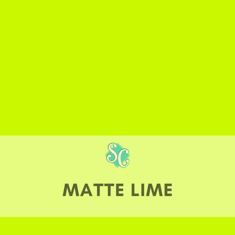 Matte Lime / Yarda (12"x36")