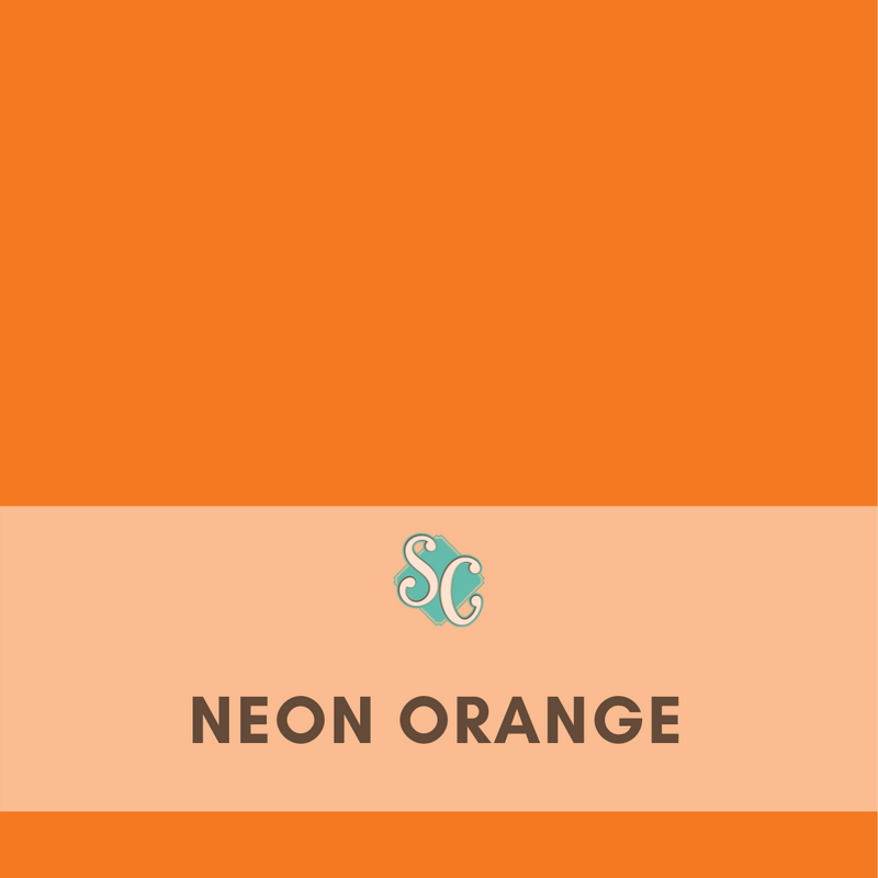 Neon Orange / Pie Lineal (19.5" x 12")