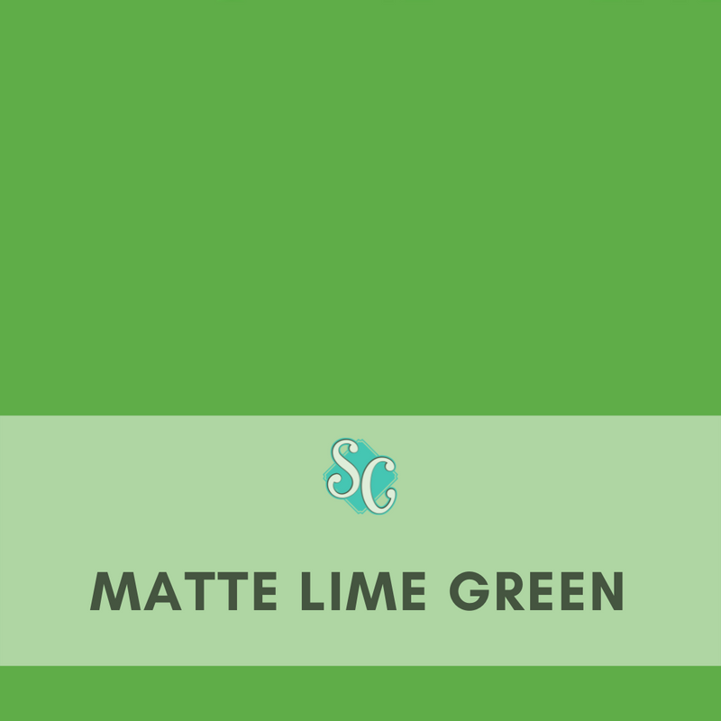 Matte Lime Green / Pie Cuadrado (12"x12")