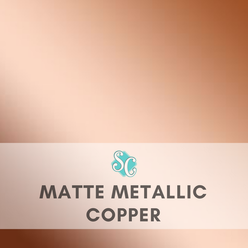 Matte Metallic Copper / Pie Cuadrado (12"x12")