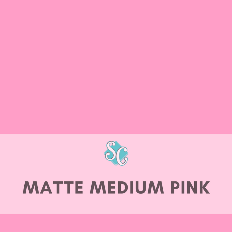 Matte Medium Pink / Yarda (12"x36")