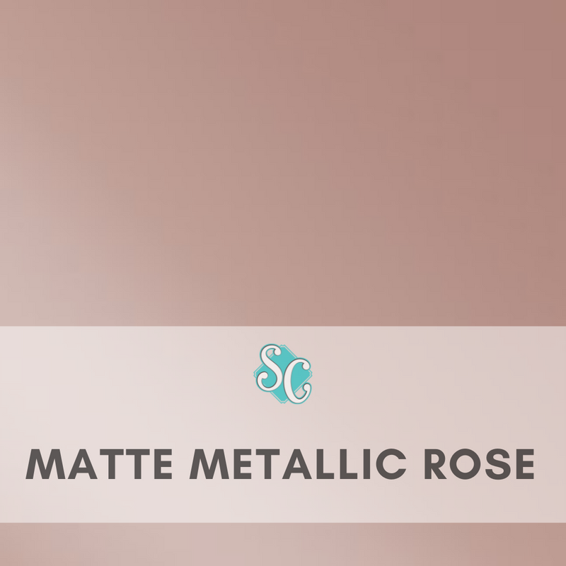 Matte Metallic Rose Gold / Pie Cuadrado (12"x12")
