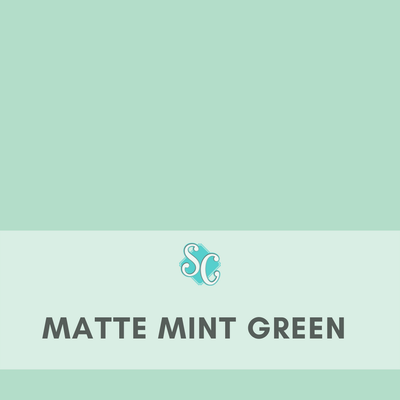Matte Mint Green / Pie Cuadrado (12"x12")