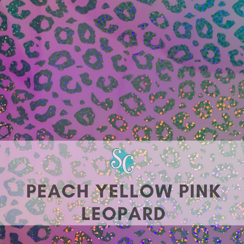 Peach Yellow Pink Leopard / Yarda