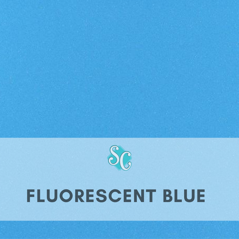 Fluorescent Blue / Pie Cuadrado (12"x12")