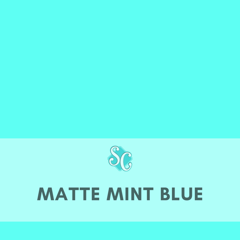 Matte Mint Blue / Yarda (12"x36")