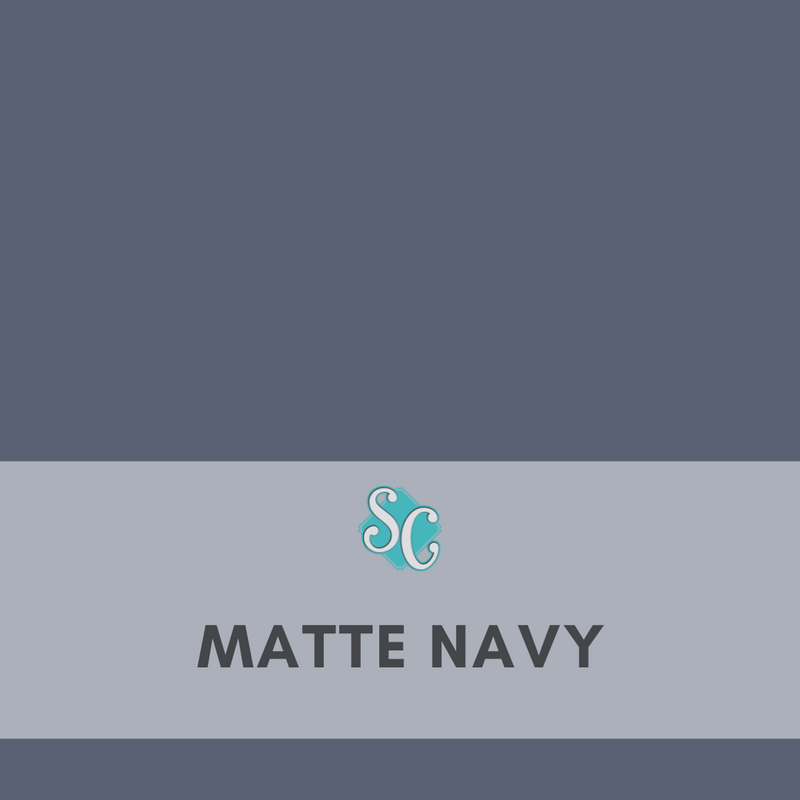 Matte Navy Blue / Yarda (12"x36")