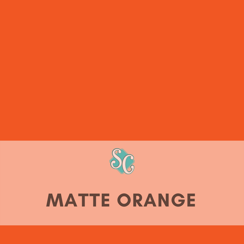 Matte Orange / Pie Cuadrado (12"x12")
