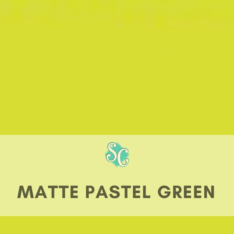 Matte Pastel Green / Pie Cuadrado (12"x12")