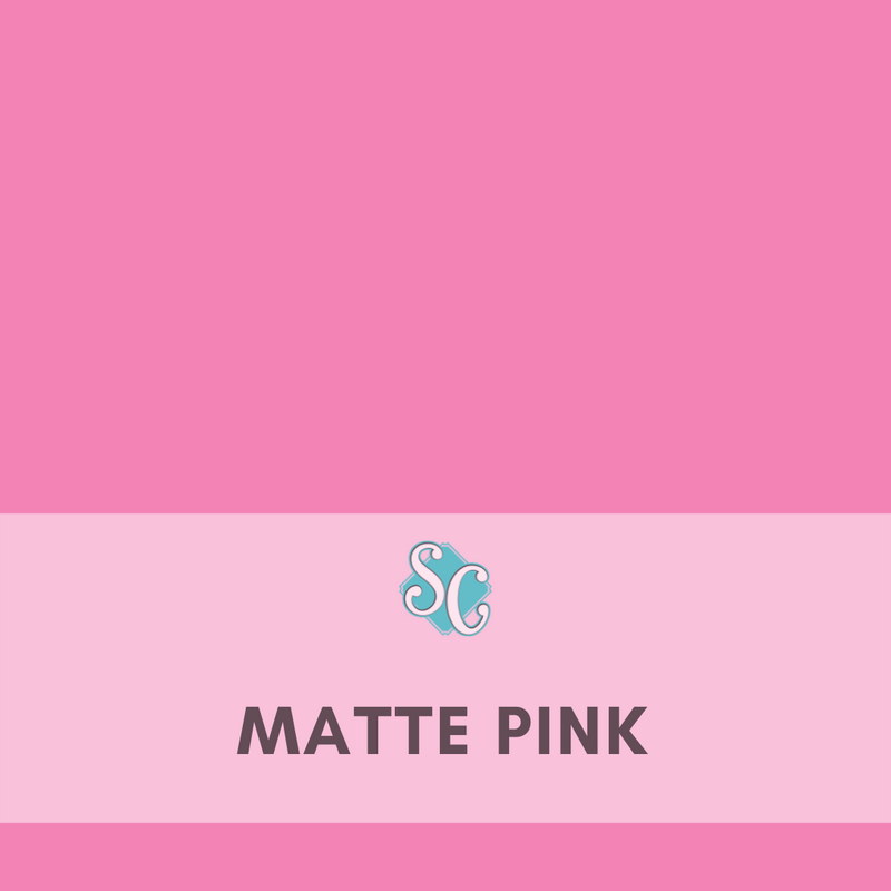 Matte Pink / Pie Cuadrado (12"x12")