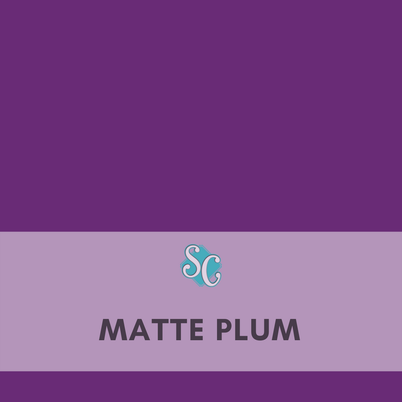 Matte Plum / Pie Cuadrado (12"x12")