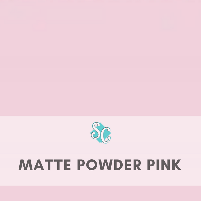 Matte Powder Pink / Pie Cuadrado (12"x12")