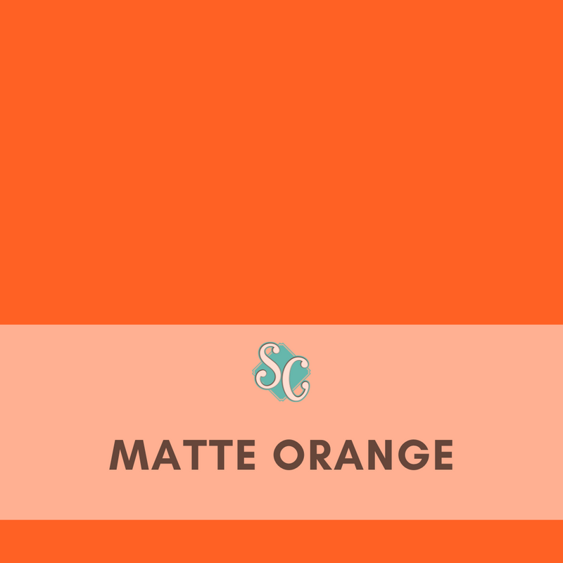 Matte Orange / Yarda (12"x36")