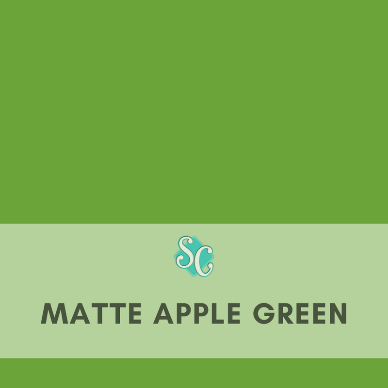 Matte Apple Green / Pie Cuadrado (12"x12")
