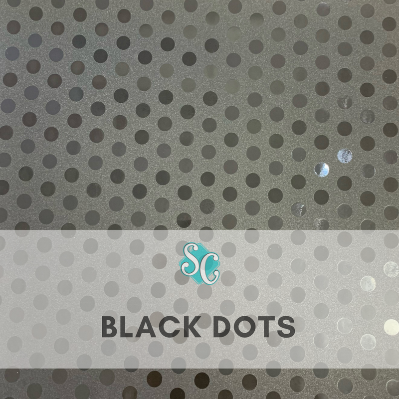 Black Dots / Pie Cuadrado (12"x12")