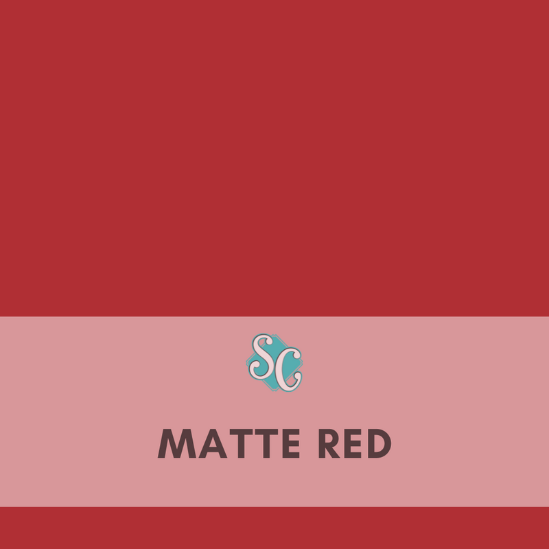 Matte Red / Yarda (12"x36")