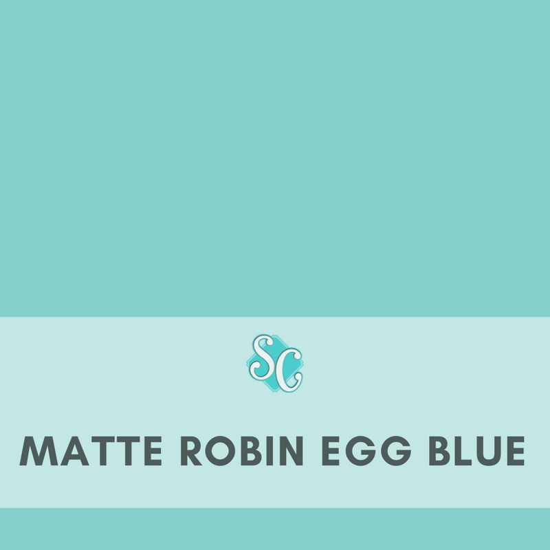 Matte Robin Egg Blue / Pie Cuadrado (12"x12")