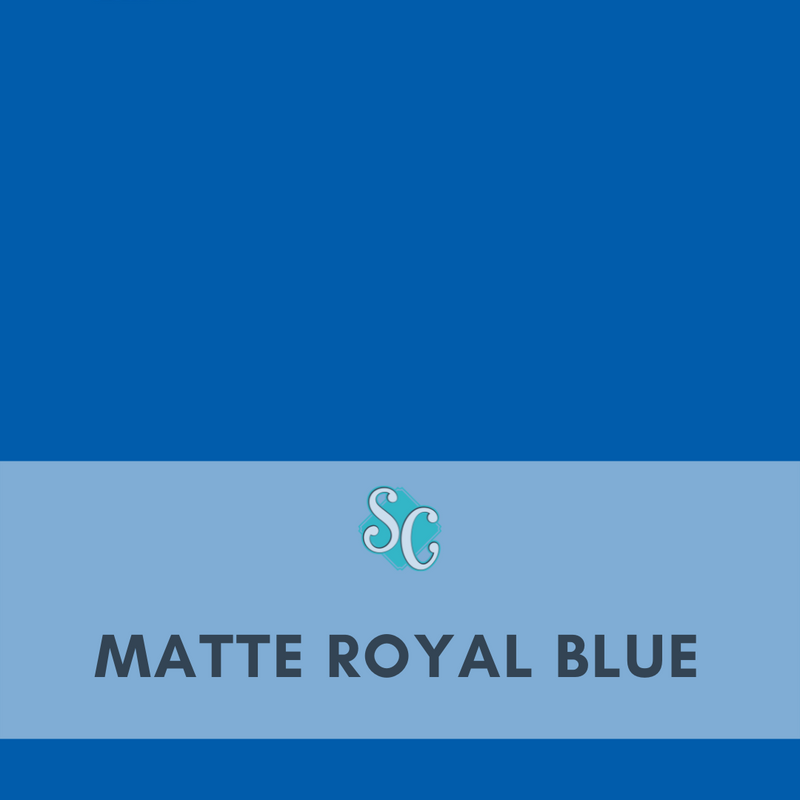 Matte Royal Blue / Pie Cuadrado (12"x12")