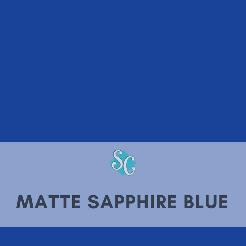 Matte Sapphire Blue / Pie Cuadrado (12"x12")