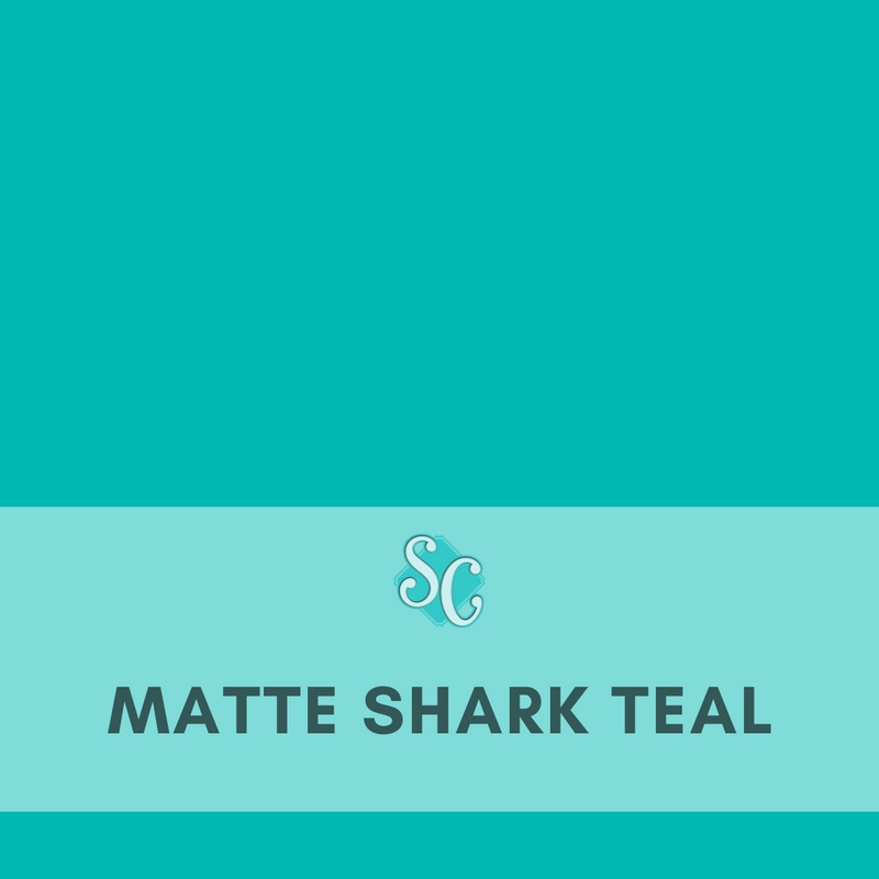 Matte Shark Teal / Yarda (12"x36")