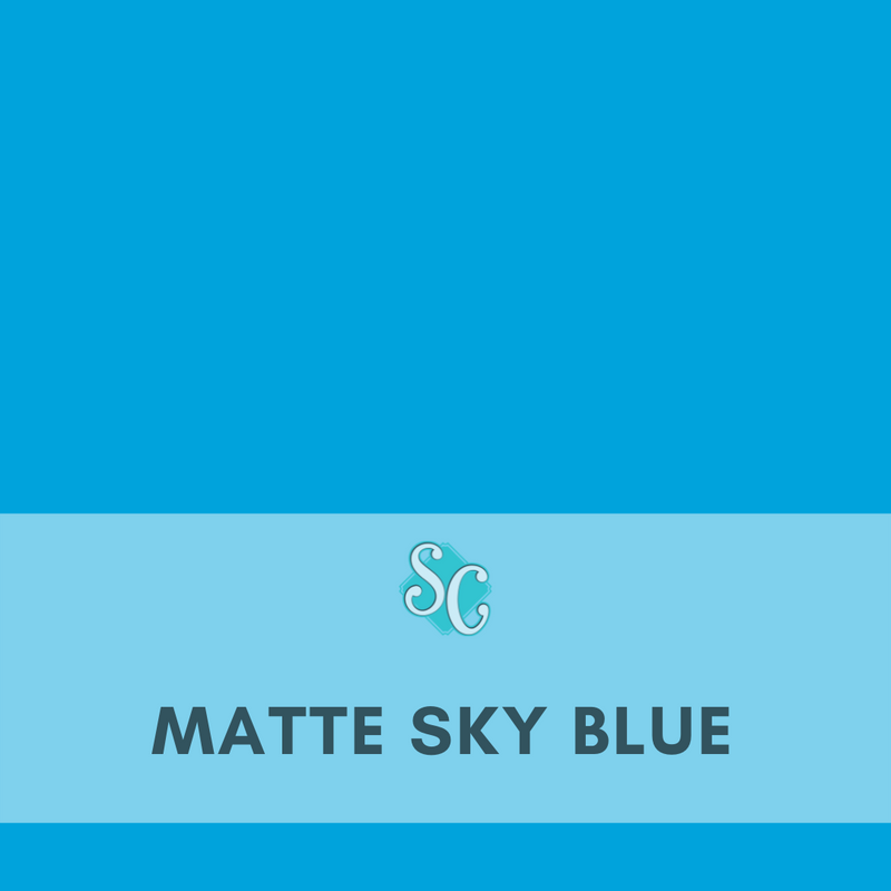 Matte Sky Blue / Pie Cuadrado (12"x12")