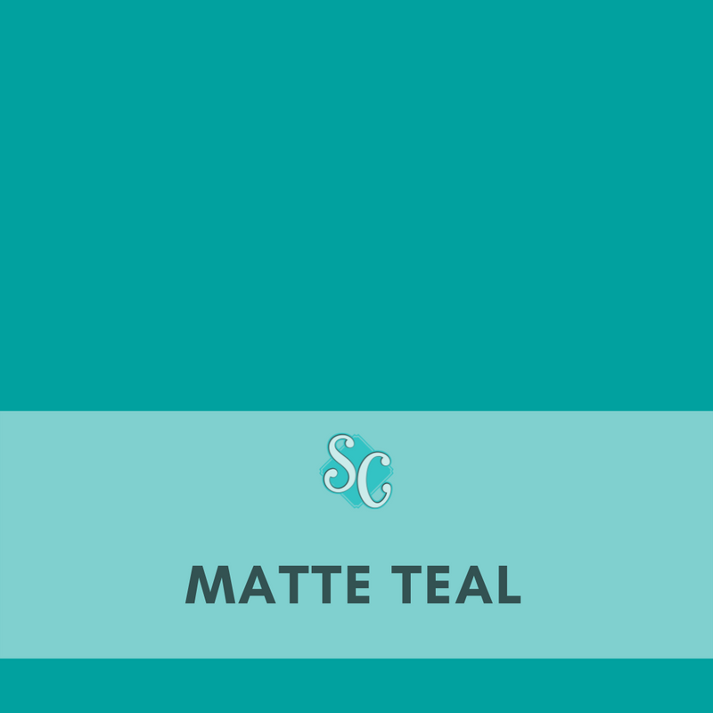 Matte Teal / Pie Cuadrado (12"x12")