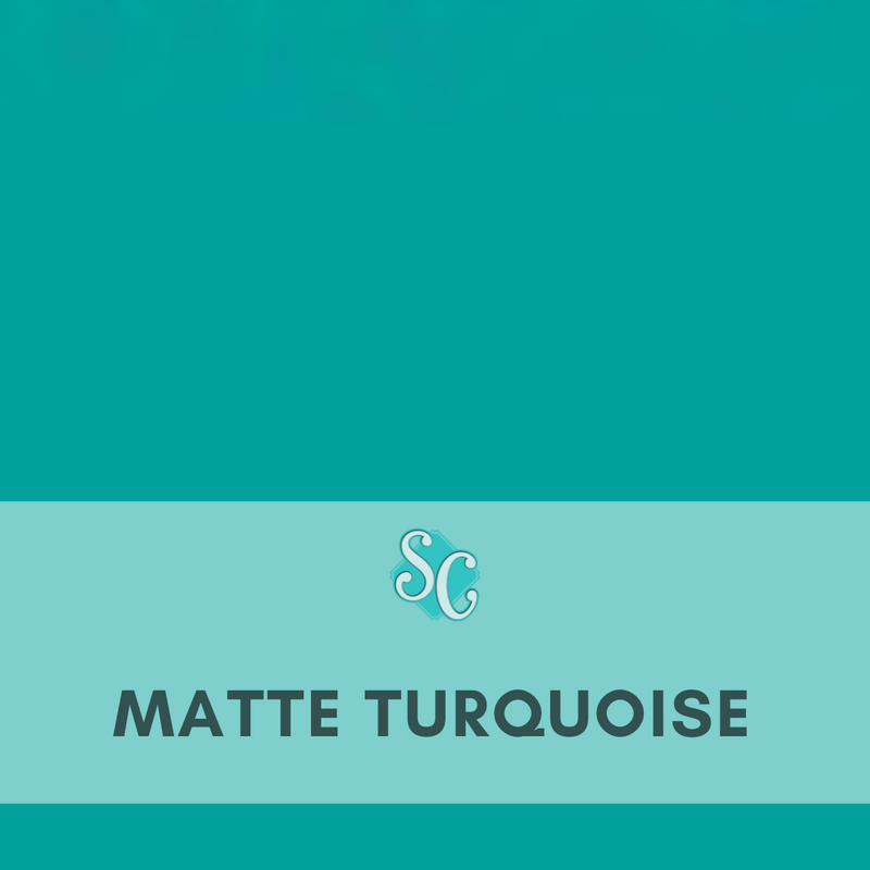 Matte Turquoise / Pie Cuadrado (12"x12")