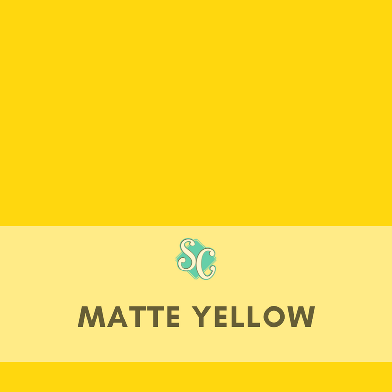 Matte Yellow / Yarda (12"x36")
