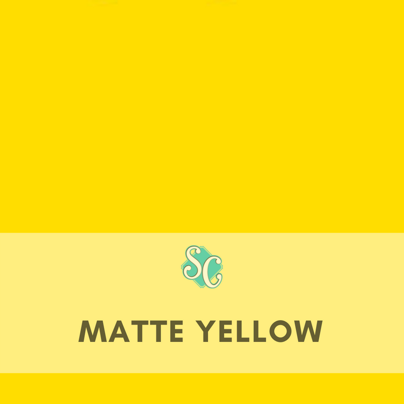 Matte Yellow / Pie Cuadrado (12"x12")