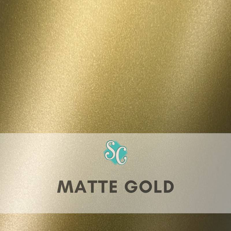 Matte Gold / Pie Cuadrado (12"x12")