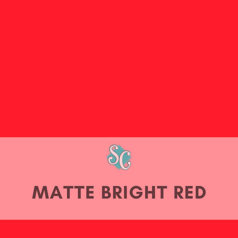 Matte Bright Red / Yarda (12"x36")