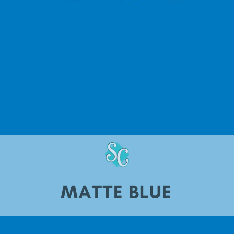 Matte Blue / Pie Cuadrado (12"x12")