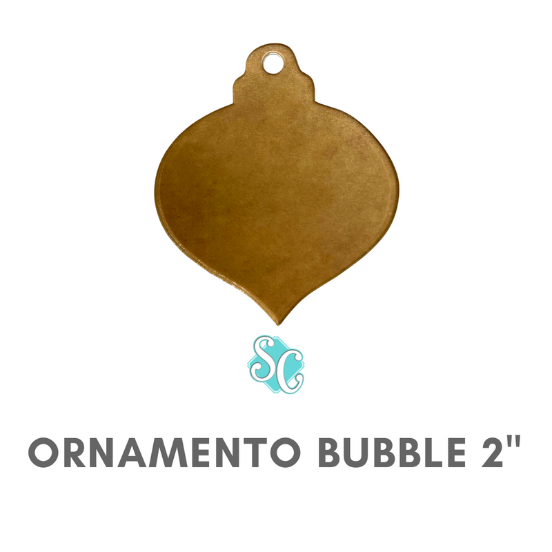 Ornamento en Acrilico Bubble 2.5"