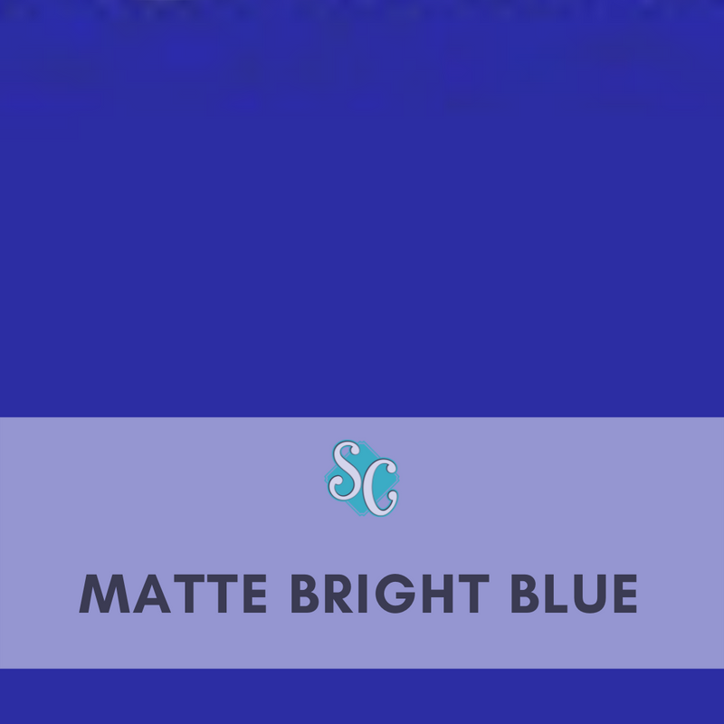 Matte Bright Blue / Pie Cuadrado (12"x12")