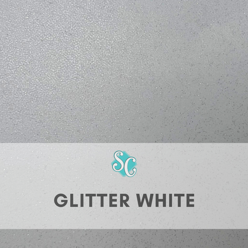 Glitter White / Yarda (12"x36")