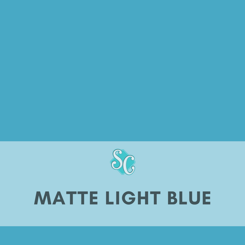 Matte Light Blue / Pie Cuadrado (12"x12")