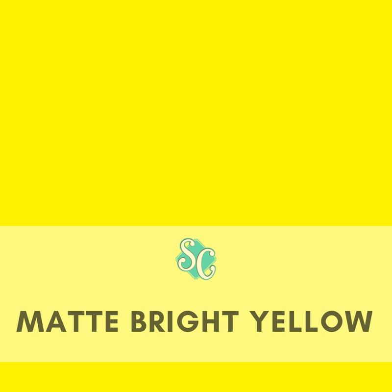 Matte Bright Yellow / Pie Cuadrado (12"x12")