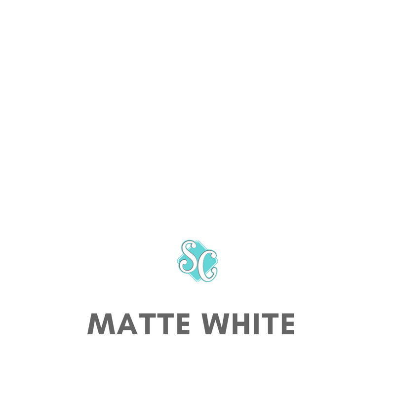 Matte White / Pie Cuadrado (12"x12")