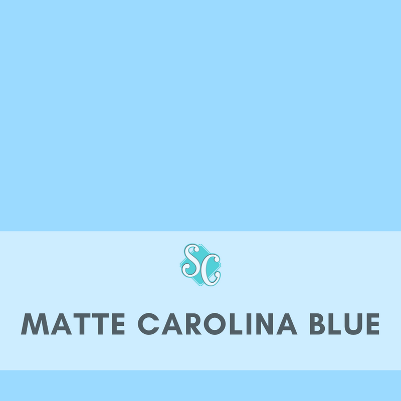 Matte Carolina Blue / Yarda (12"x36")