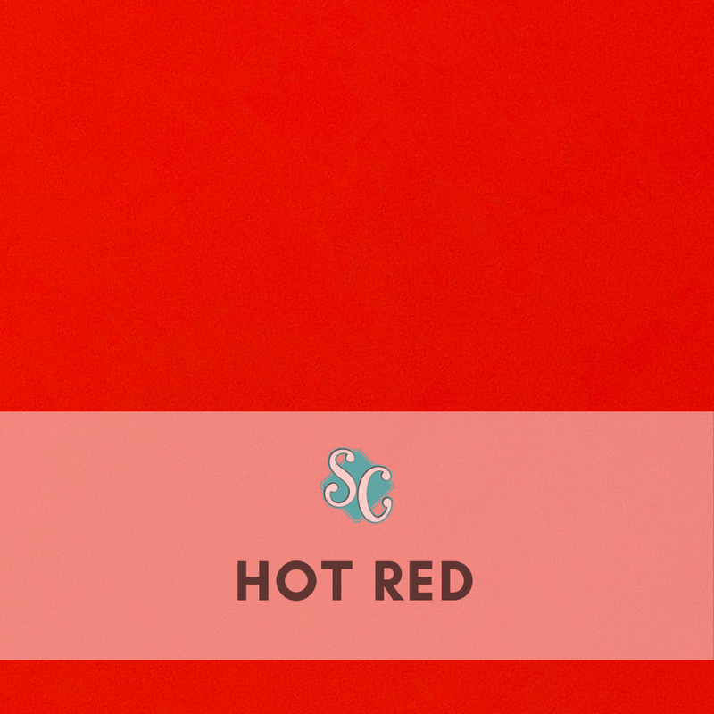Hot Red (Pie Cuadrado 12"x12")