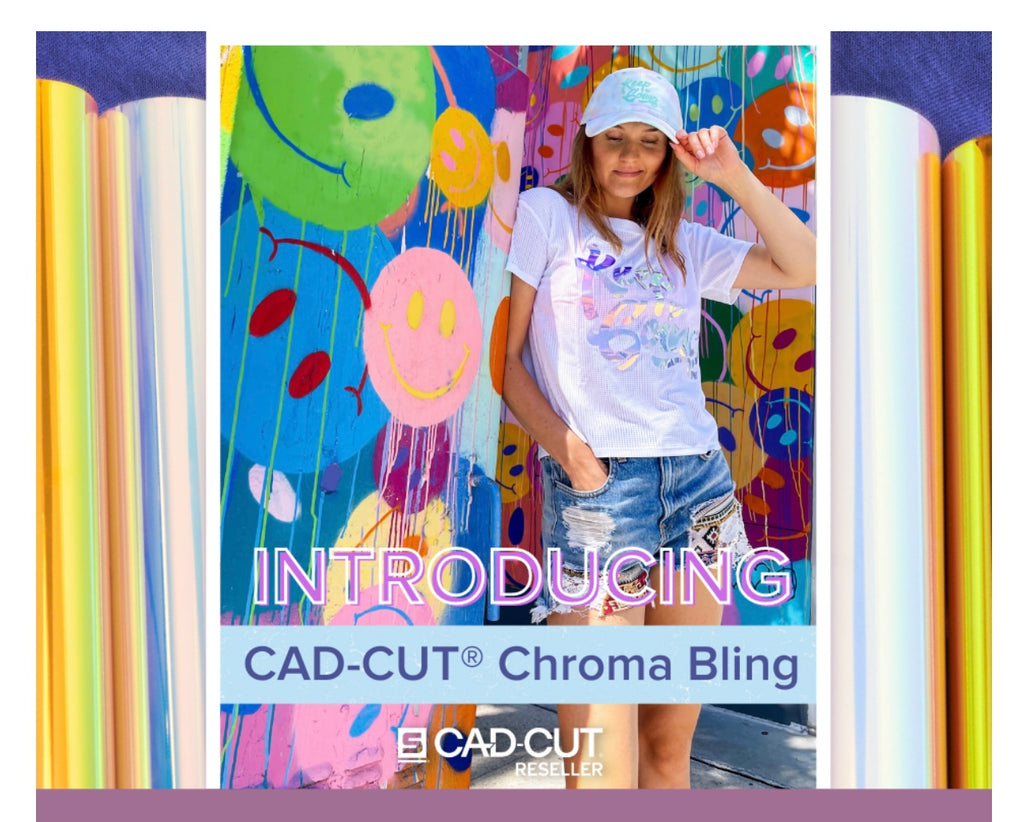 Iridescent Clear Heat Transfer Vinyl, Stahls' CAD-CUT® Chroma Bling - 1  Yard Clear Shift HTV - VIP Vinyl Supply