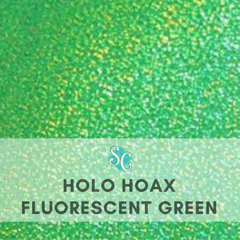 Fluorescent Green (Holo Hoax) / Pie Cuadrado (12"x12")