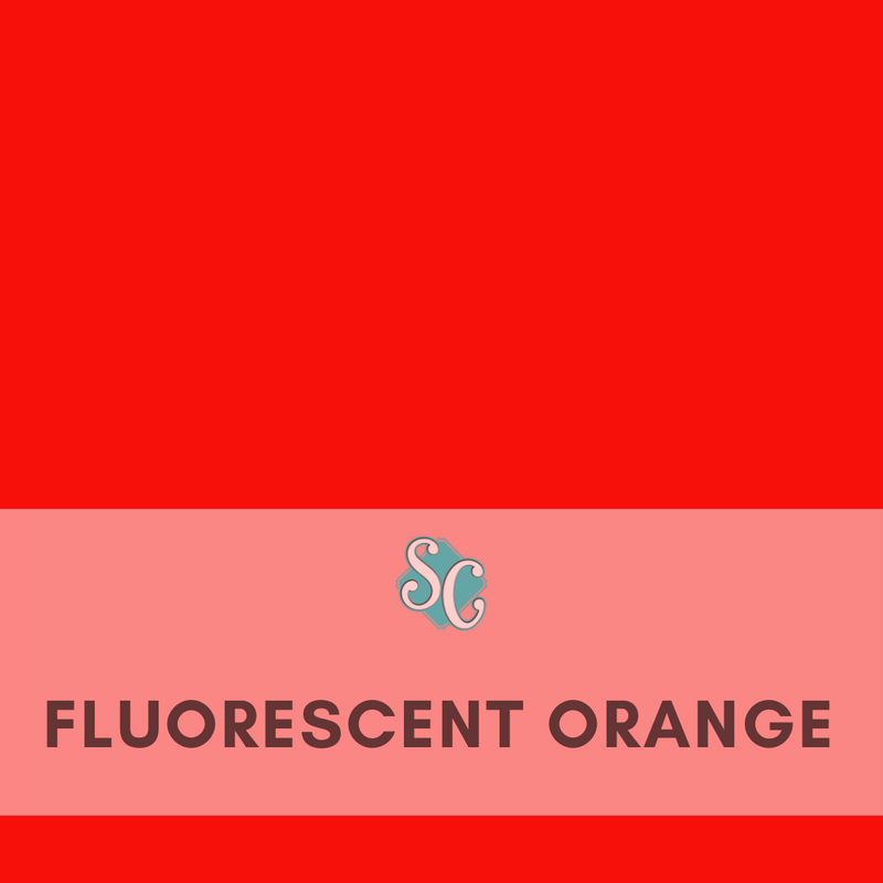 Fluorescent Red / Pie Cuadrado 12"x 12"