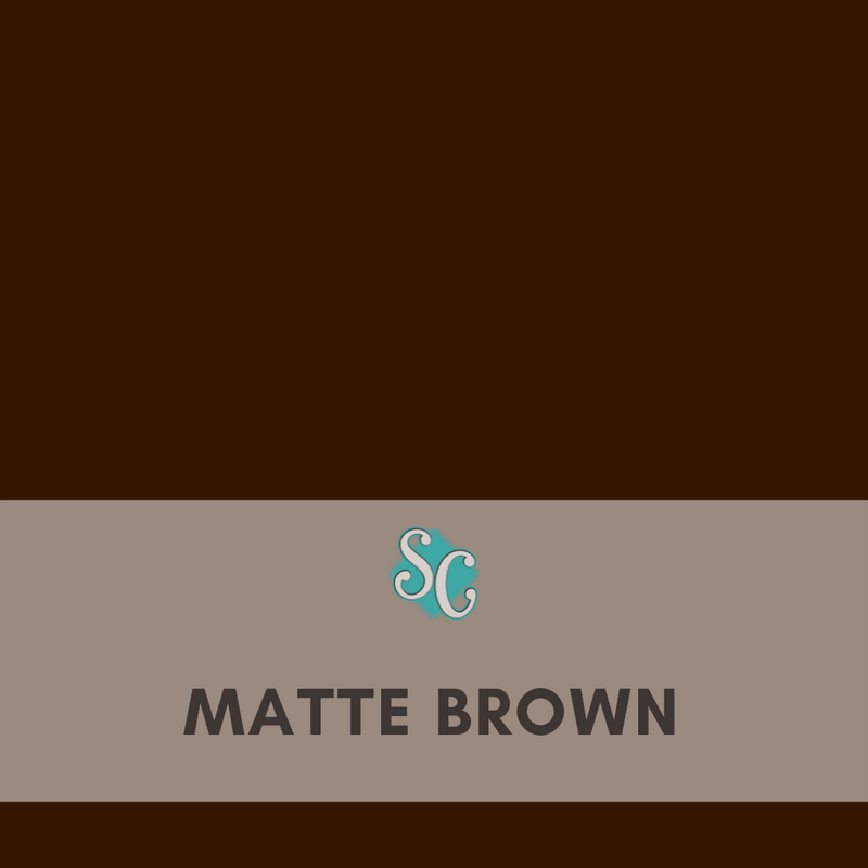 Matte Brown / Pie Cuadrado (12"x12")